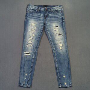 Buckle Black Jeans Women's 29x29 Blue Fit No No 53 Ankle Skinny Denim